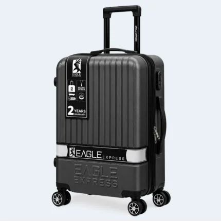 Eagle Express Fusion 28-Inch Hard Shell Trolley Suitcase with Spinner Wheels – Dark Grey