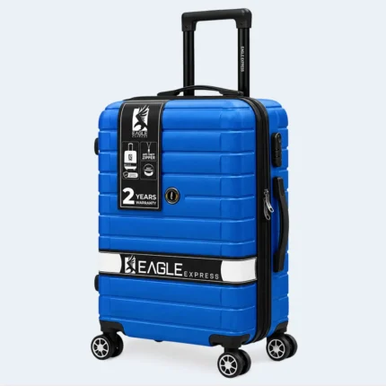 Eagle Express 28-Inch Hard Shell Trolley Suitcase with Spinner Wheels – Royal Blue