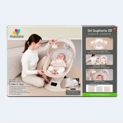 Mastela Ori Euphoria 3D Electric Baby Swing & Cradle with 360° Rotating Seat