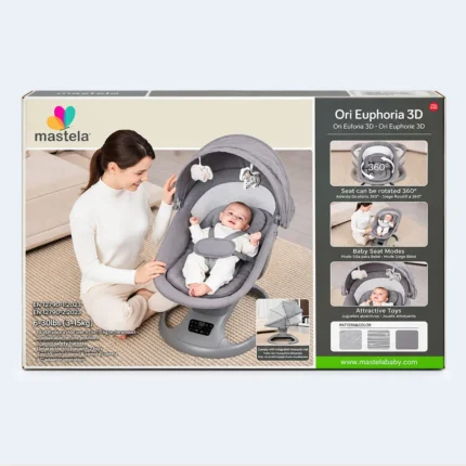 Mastela Ori Euphoria 3D Baby Swing with 360° Rotating Seat & Canopy