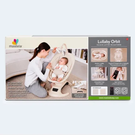 Mastela Lullaby Orbit Baby Swing with 3-Speed Motion & App Control