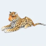 Realistic Leopard Soft Plush Toy – 45 cm