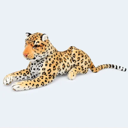 Realistic Leopard Soft Plush Toy – 45 cm