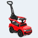Kids Ride-On Push Car with Parent Handle, Steering Wheel & Safety Backrest