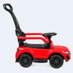 Kids Ride-On Push Car with Parent Handle, Steering Wheel & Safety Backrest