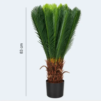 Artificial Palm Plant with Black Pot – 83 cm