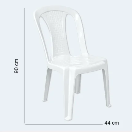 Sigma Plastic Chair Without Armrests – 90 × 44 cm