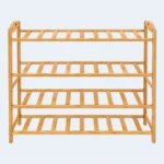 4-Tier Bamboo Shoe Rack – Wooden Shoe Storage Organizer 70 × 23 × 67 cm