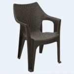 Babil Rattan Style Plastic Chair with Armrests – 85 × 60 cm