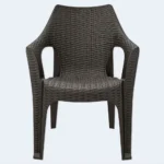 Babil Rattan Style Plastic Chair with Armrests – 85 × 60 cm