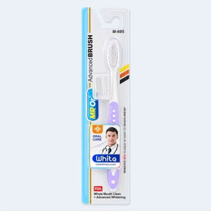 MR Oral Advanced Toothbrush with Protective Cap – M-695 (Purple)