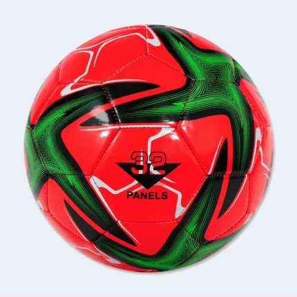 32-Panel Football with Dynamic Graphic Design for Training and Play ( Red )