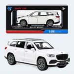 Premium White Pull Back Die-Cast Luxury SUV Toy Car – 1:28 Scale, 22 × 10 cm