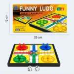 Funny Ludo Pocket Magnetic Board Game for Kids – 25 × 12 cm