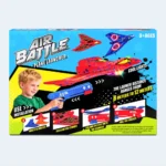 Air Battle LED Foam Plane Launcher Set with Toy Launch Gun – 40 × 31 cm