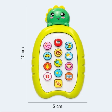 Kids Dinosaur Musical Toy Phone with Interactive Buttons – 5 × 10 cm
