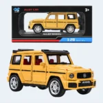 Mercedes-Benz G-Class AMG Style 1:28 Die-Cast Alloy Toy Car – Yellow