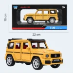 Mercedes-Benz G-Class AMG Style 1:28 Die-Cast Alloy Toy Car – Yellow