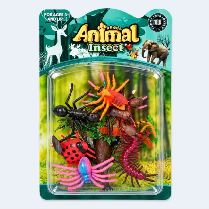 Animal & Insect Figure Play Set – Colorful Miniature Bugs and Insects