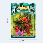 Animal & Insect Figure Play Set – Colorful Miniature Bugs and Insects
