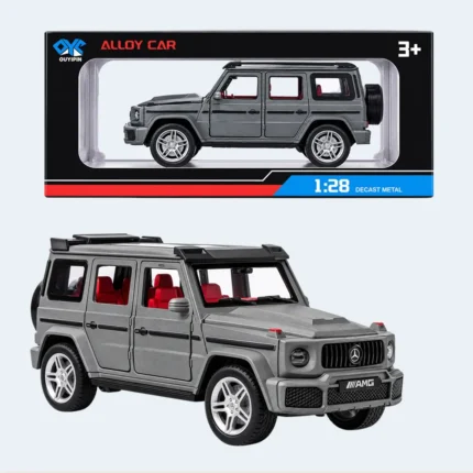OUYIPIN 1:28 Die-Cast Mercedes G-Class AMG Toy SUV – Grey