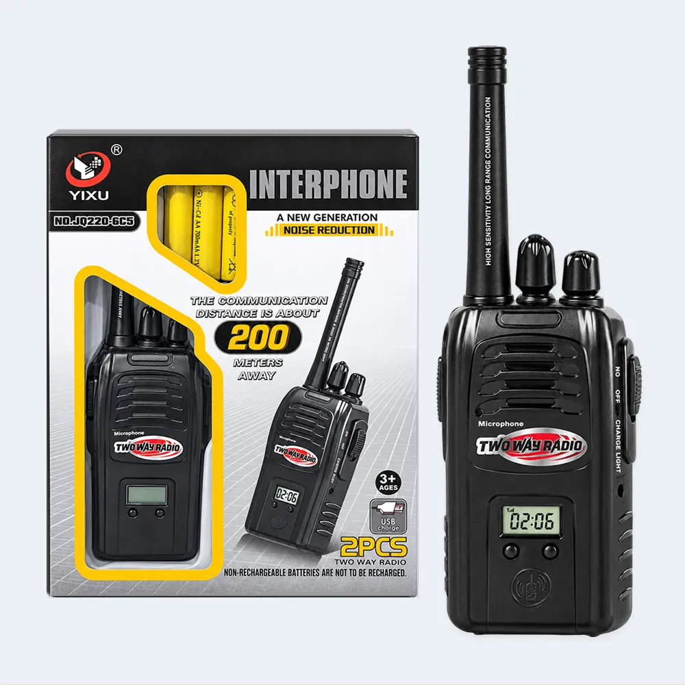 walkie-talkie-16x22cm-(1) YIXU Kids Walkie Talkie Set – 2PCS Two-Way Radio with LCD Display