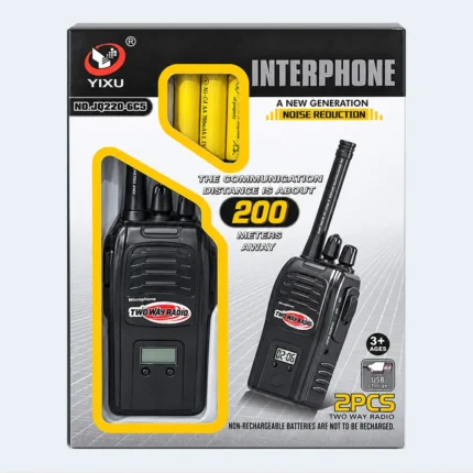 YIXU Kids Walkie Talkie Set – 2PCS Two-Way Radio with LCD Display
