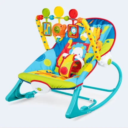 Tiibaby Infant-to-Toddler Rocker with Music, Vibrations & Toy Bar